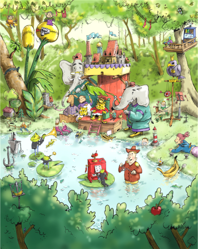 Main image Dschungel Wimmelbild